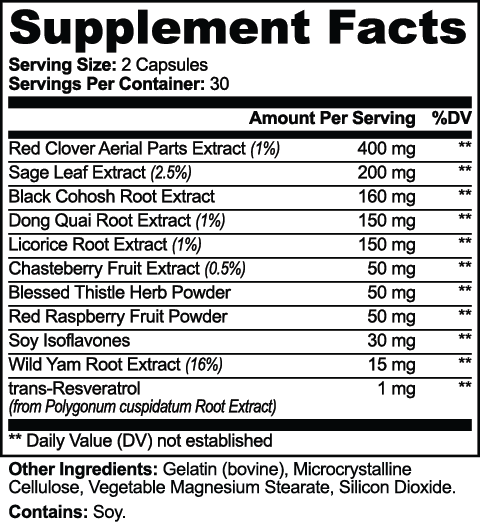 Women’s Hormonal Balance & Vitality Complex – 60 Capsules