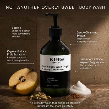 Hand & Body Wash, Ginger & Smoky Cardamom