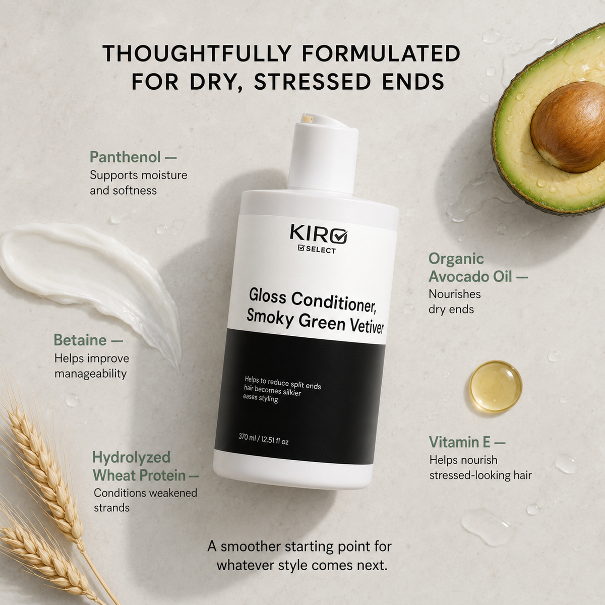 Gloss Conditioner, Smoky Green Vetiver