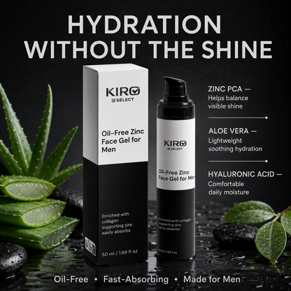 KIRO Select Oil-Free Zinc Face Gel for Men